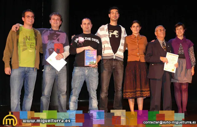 imagen de premiados en el Certamen Monólogos 2010