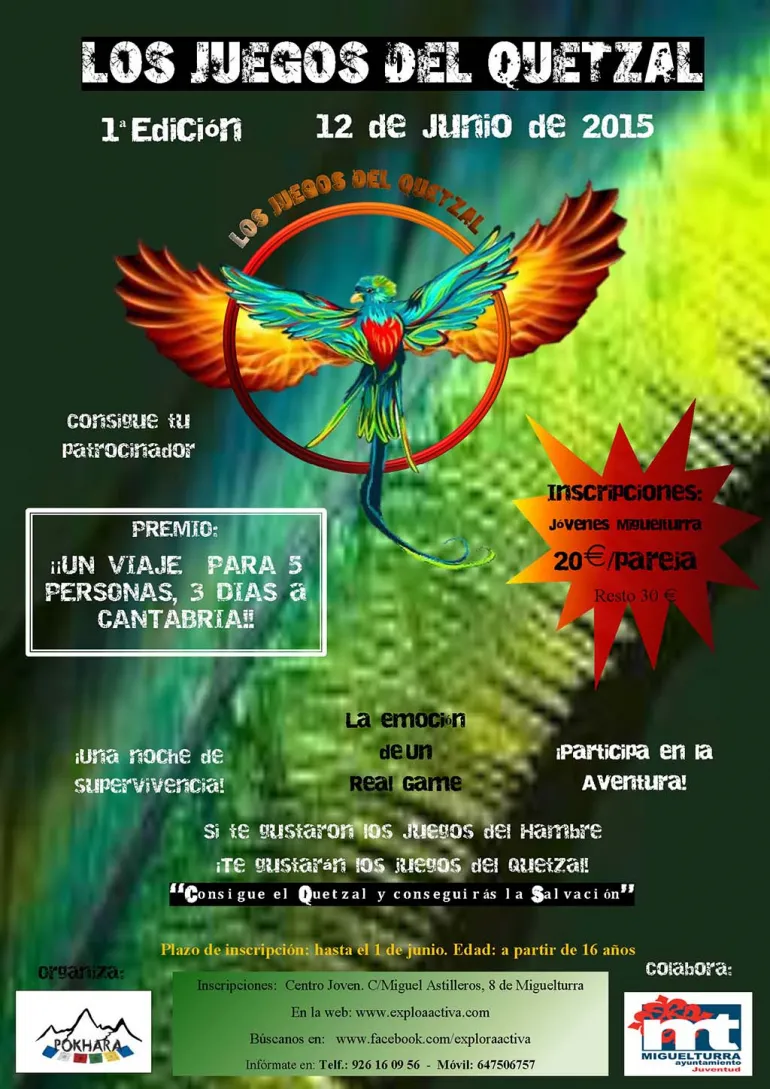 imagen cartel Juegos del Quetzal 2015