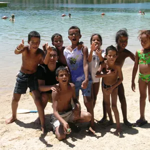 Imagen de los niños saharauis en las Lagunas