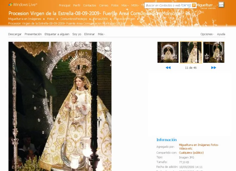 imagen de archivo de las galerías de la Virgen de la Estrella de Miguelturra