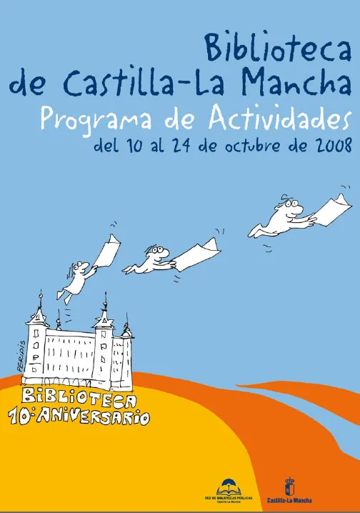 imagen cartel Día Regional de la Biblioteca 2008