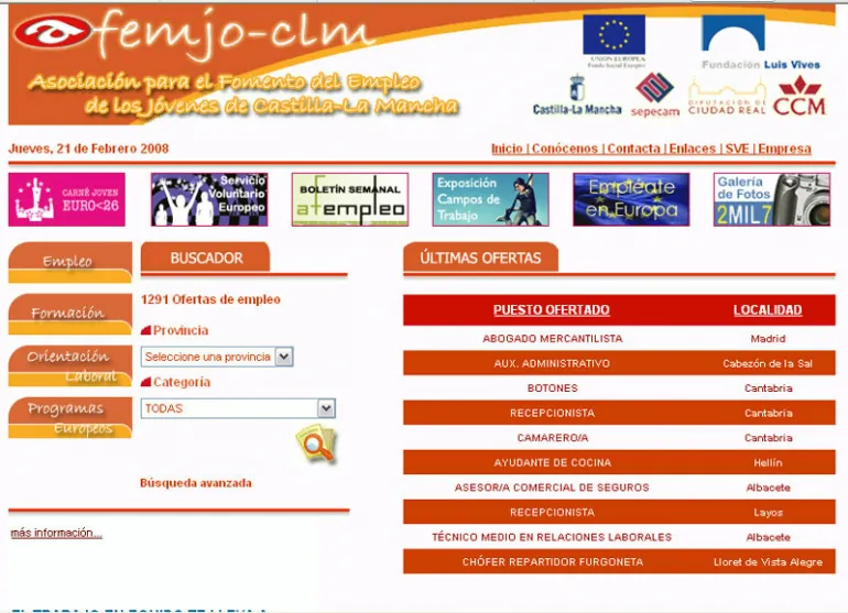 imagen portada web Afemjo, 21-2-2008
