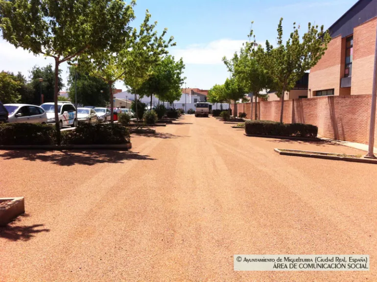imagen obras en el aparcamiento, mayo de 2014