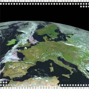 imagen de Europa vista desde el Espacio