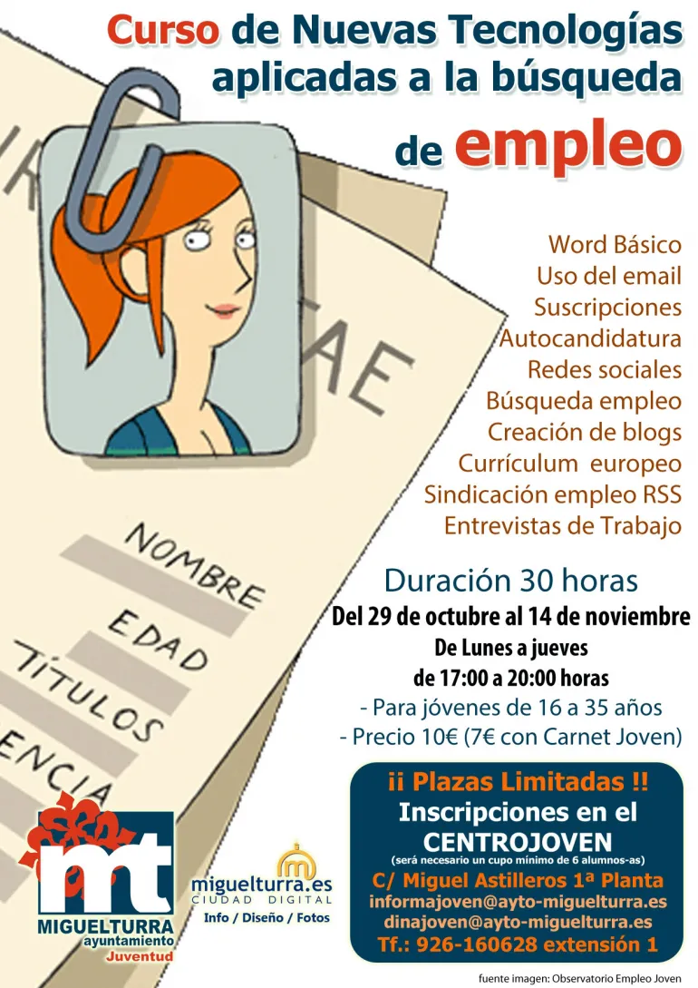 imagen cartel búsqueda empleo nntt, octubre 2012