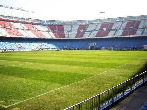 imagen del césped del Estadio Vicente Calderón