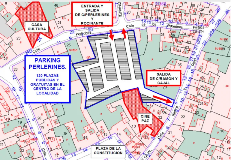 imagen del plano del futuro aparcamiento, 2015