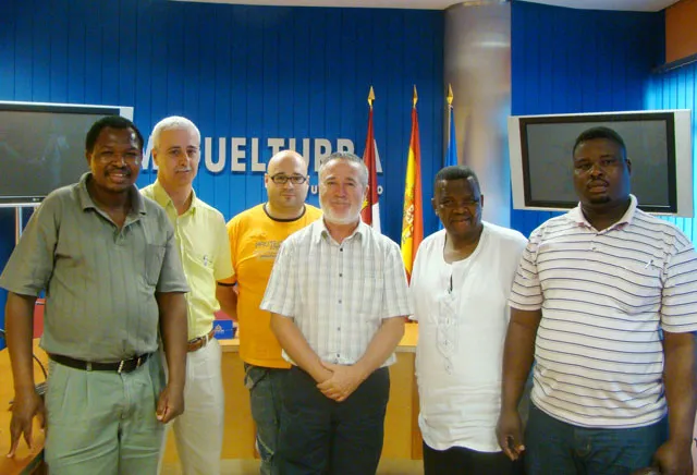imagen recepción delegación sudafricana, julio 09