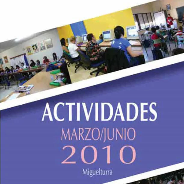 imagen tríptico cursos Centro Mujer, febrero 2010