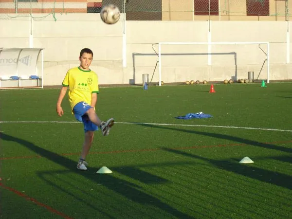 imagen durante entrenamiento en el Campus Fútbol