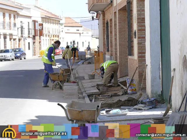 imagen de obras en la calle Carretas, marzo 2010