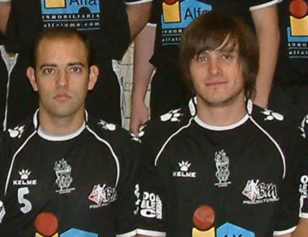 Fede y Pepe, jugadores del BM Miguelturra Alfa