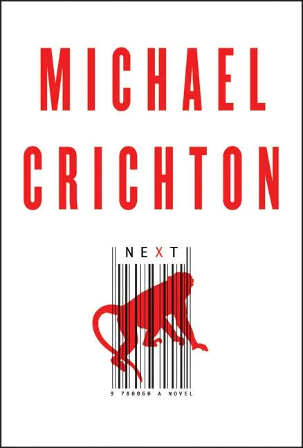 imagen del libro de Michael Crichton, Next