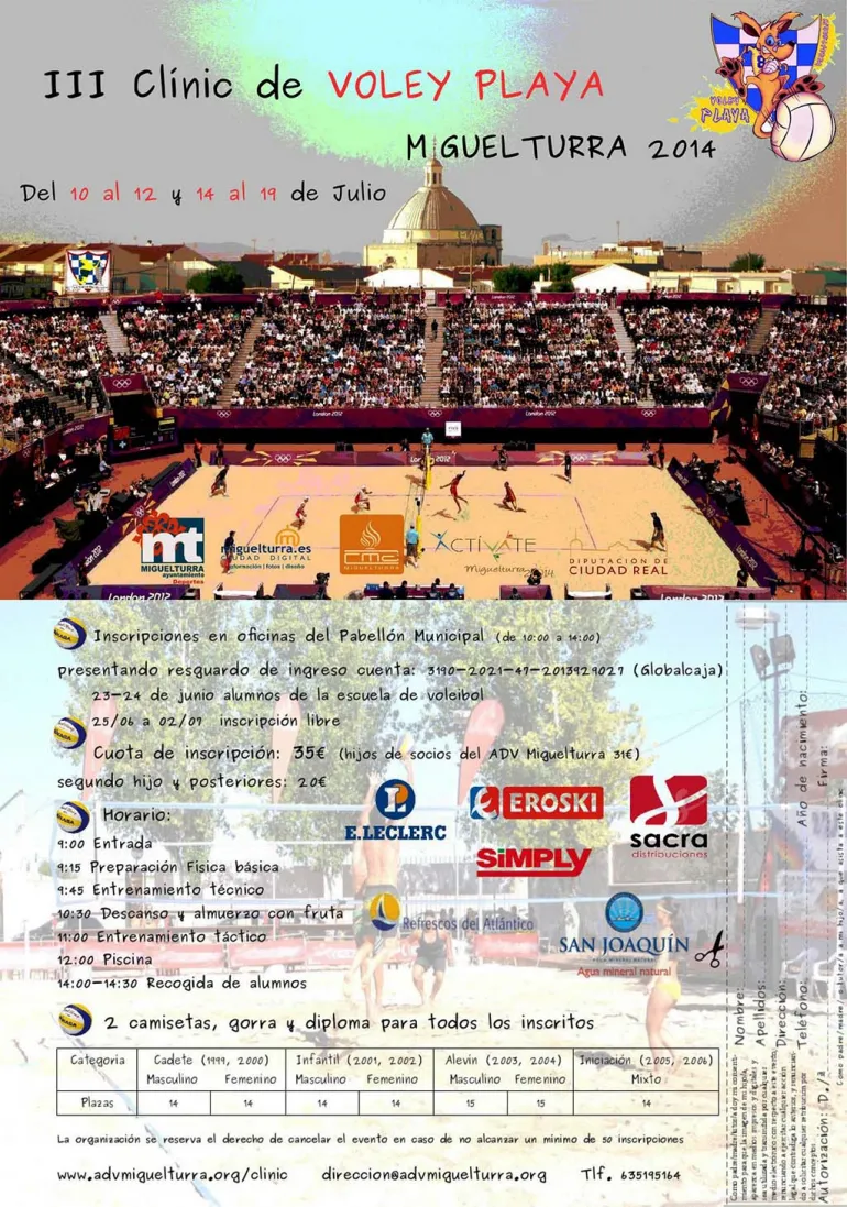 imagen cartel-inscripciones clínic voley, 2014