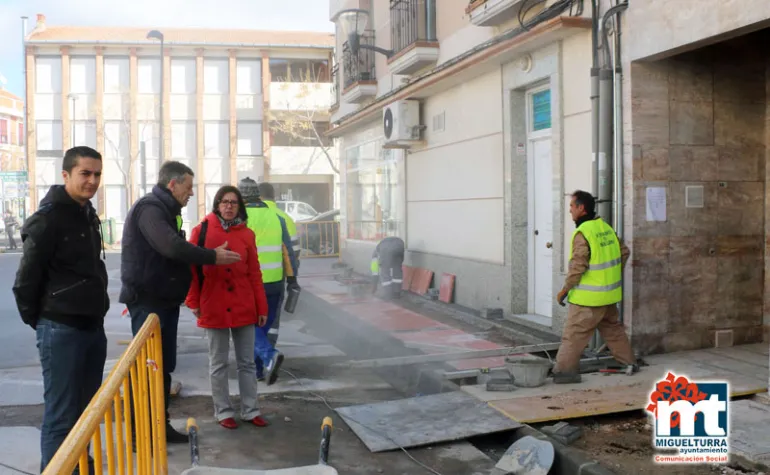 imagen visita a obras en Miguelturra, enero 2015