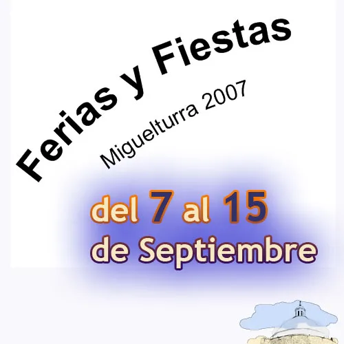 imagen anagrama Ferias y Fiestas Miguelturra 2007