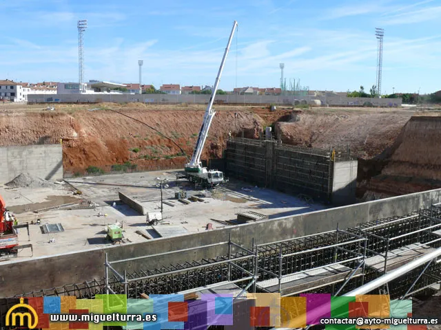 imagen de las obras del colector, septiembre 2010