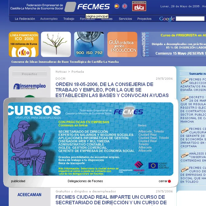 Información y acciones formativas en Fecmes