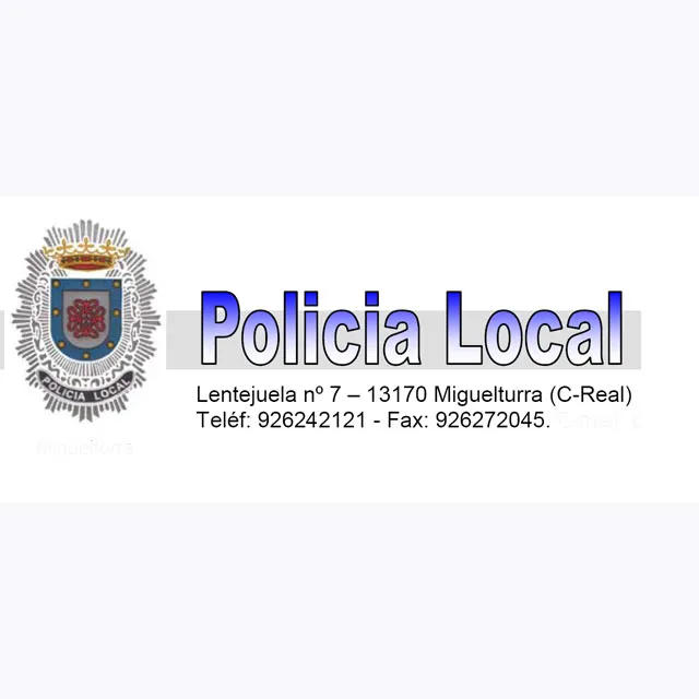 imagen del anagrama y el escudo de la Policía Municipal de Miguelturra