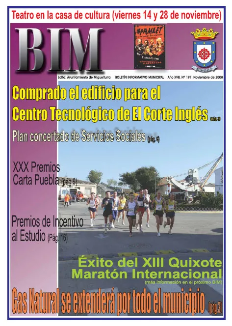 imagen portada  del BIM de noviembre de 2008
