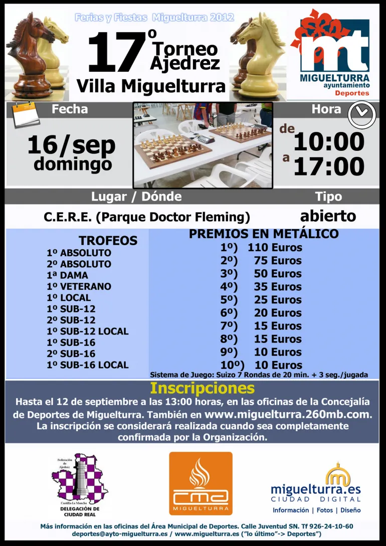 imagen cartel torneo ajedrez ferias 2012