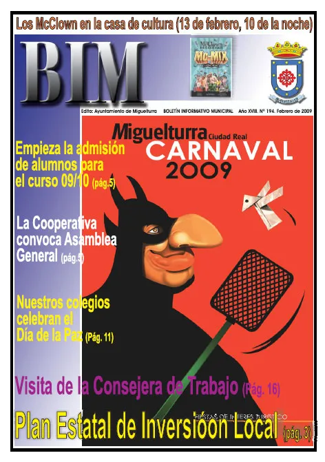 imagen portada del BIM febrero 2009