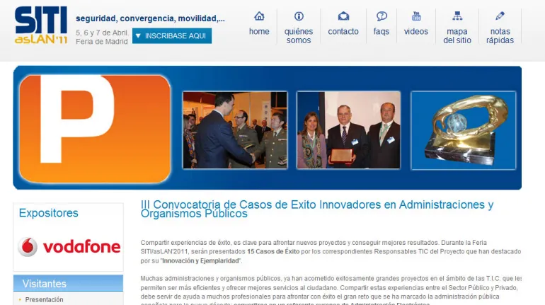 imagen portada web premios SITI/asLAN 2011 