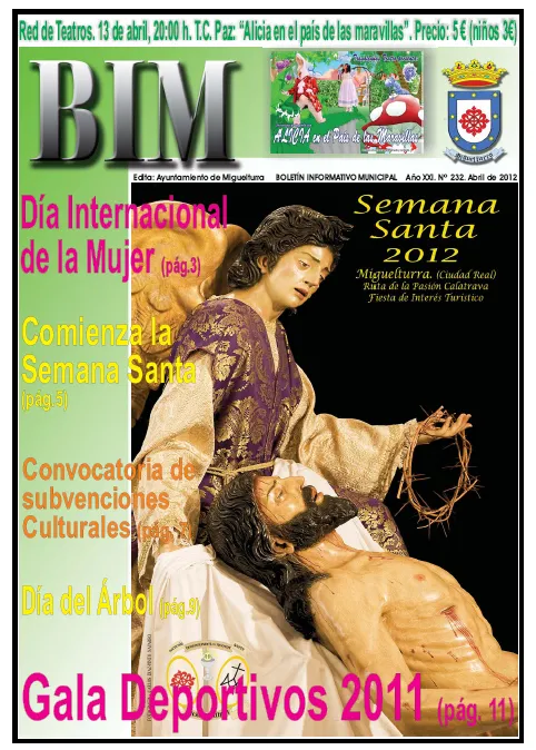imagen portada del BIM de abril de 2012
