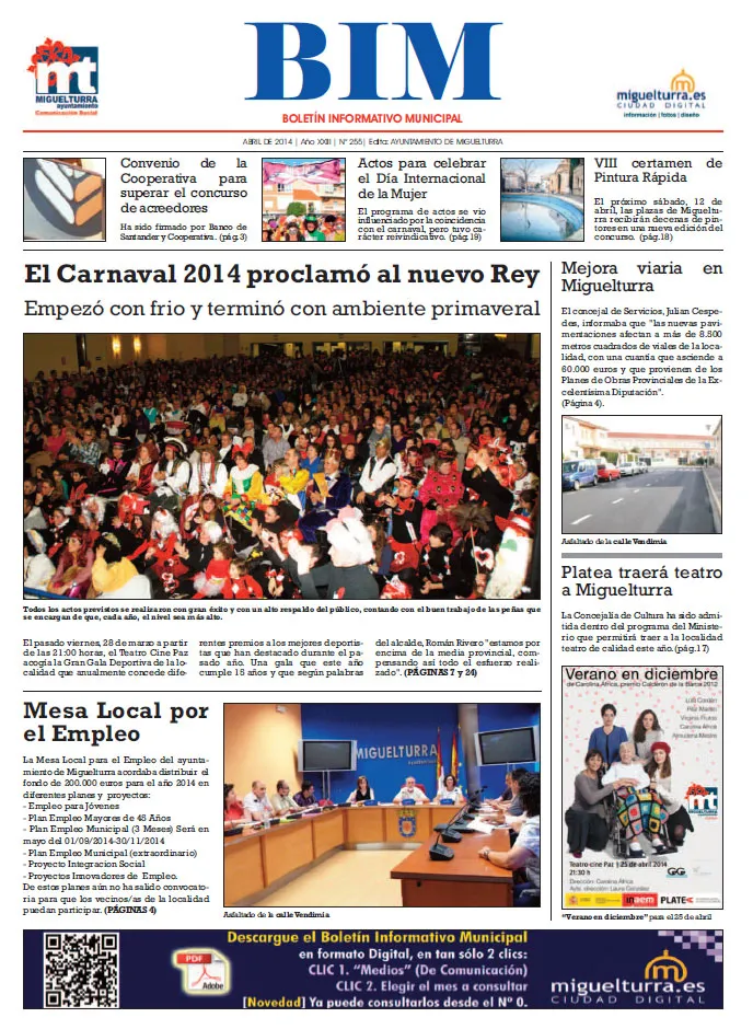 imagen de la portada del BIM de abril de 2014