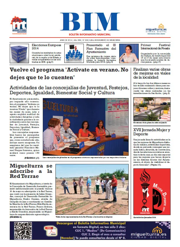 imagen portada del BIM 258 junio 2014