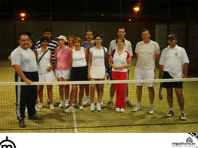 Primer turno del curso de Padel, junio 2006