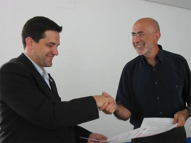 Miguel Ángel Valverde y Ramón Ruiz Valdepeñas