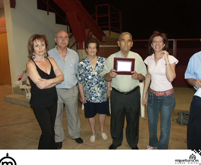 Homenaje a Saturnino Peco, julio 2006