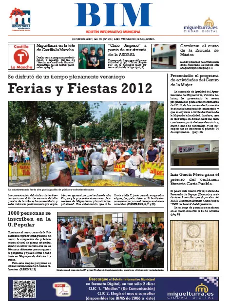 imagen portada del BIM de Octubre de 2012