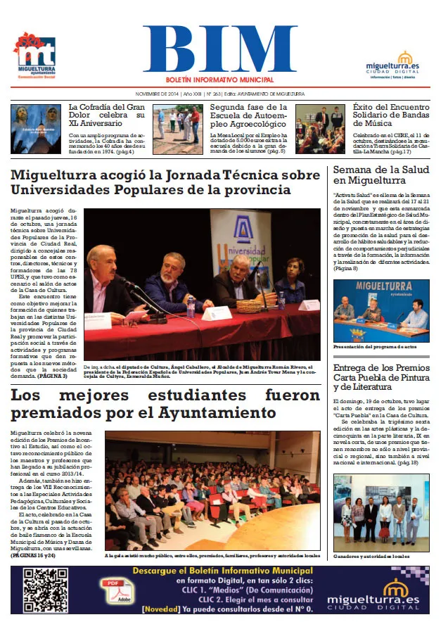 imagen portada del BIM 263, noviembre de 2014