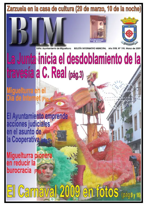 imagen portada del BIM marzo 2009