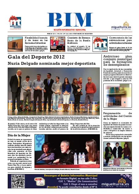 imagen portada del BIM de abril de 2013