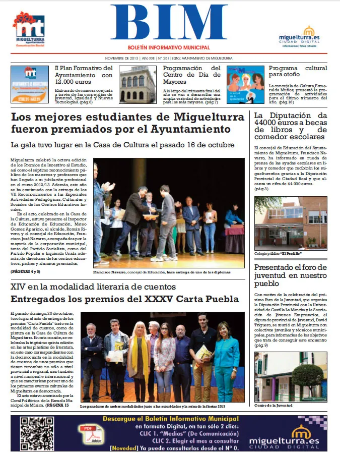 imagen portada del BIM de noviembre de 2013