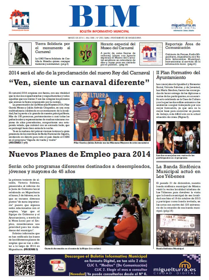 imagen de la portada del BIM de marzo de 2014