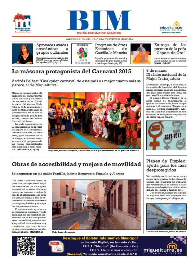 imagen portada del BIM de marzo de 2015