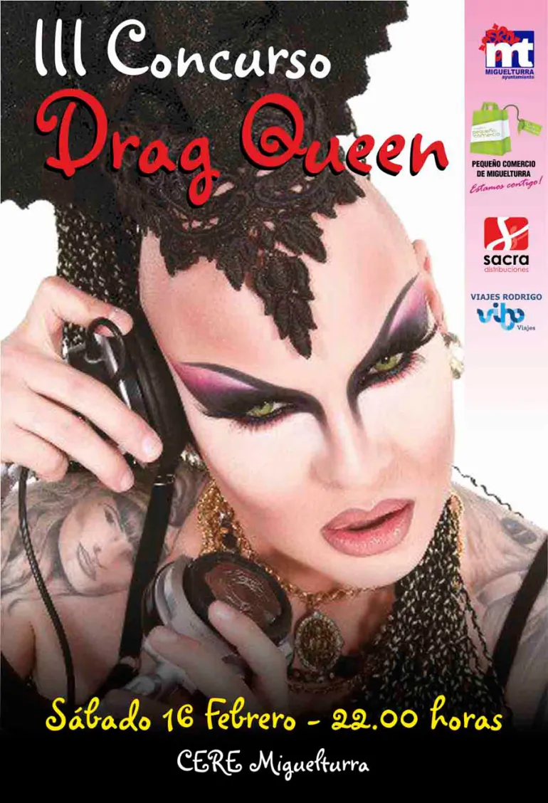 imagen del cartel del concurso Drag Queen 2013