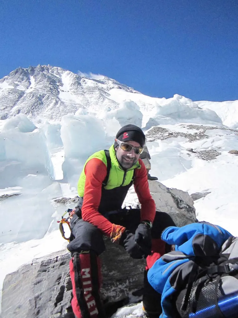 imagen de archivo de José Luis Romero en el Everest