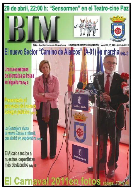 imagen portada del BIM número 220, abril 2011