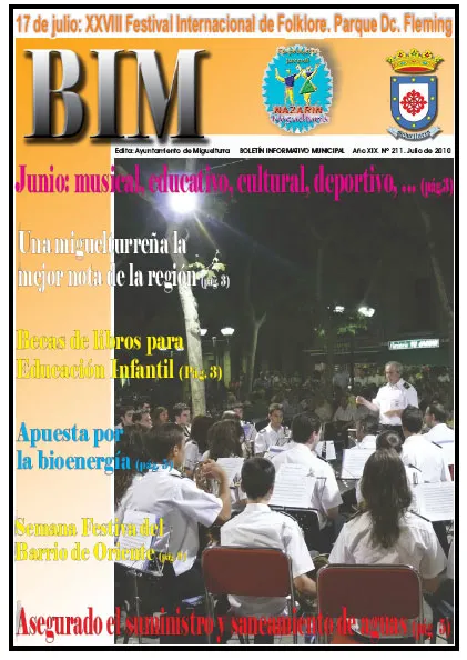 imagen portada del BIM del mes de julio de 2010