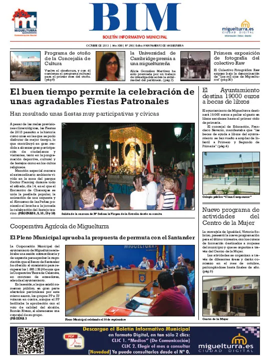 imagen de la portada del BIM de octubre de 2013