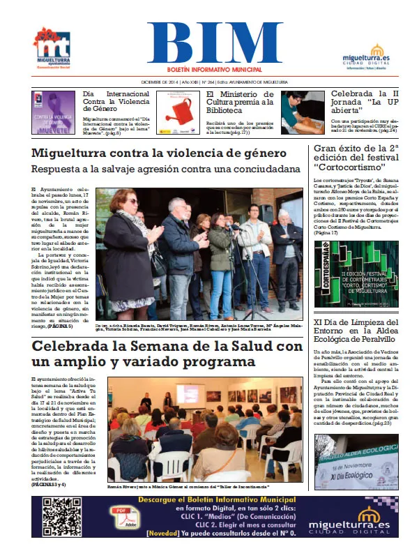 imagen portada del BIM de diciembre de 2014, 264