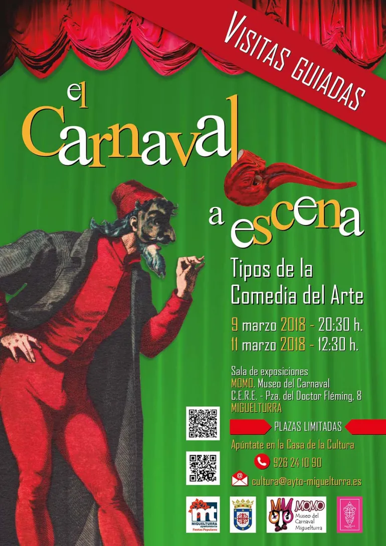 imagen del cartel anunciador de las visitas guiadas, marzo 2018
