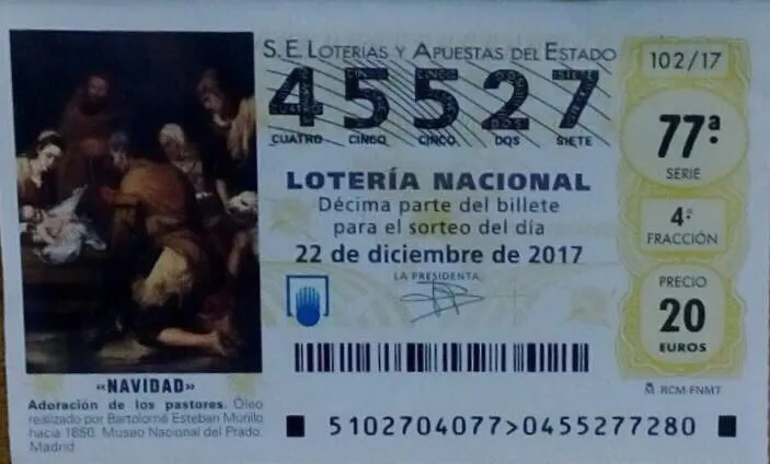 imagen publicada por el CD Miguelturreño en redes sociales del boleto de lotería robado, noviembre 2017