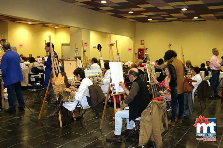 imagen de la jornada de puertas abiertas pintura al oleo, 2017