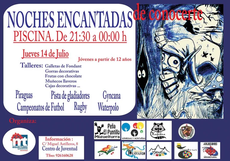 noches encantadas  jueves 14 de julio
